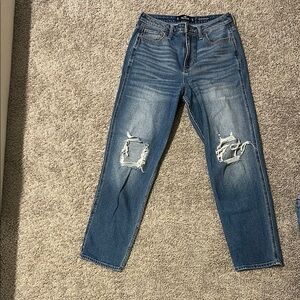 Men's Blue Distressed Jeans